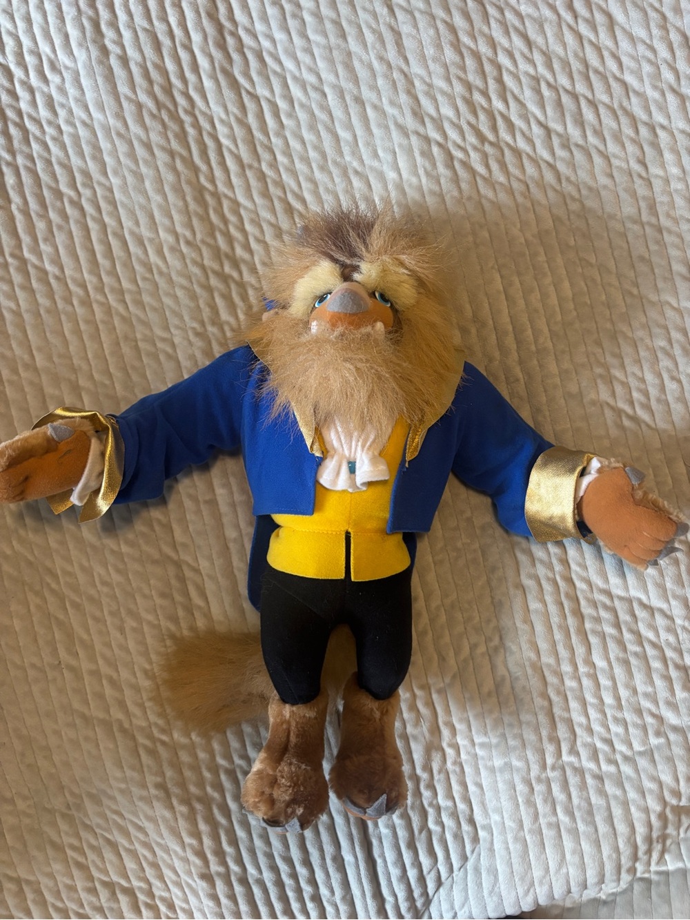Vintage 1992 Disney Beauty and the Beast Beast Plush Mattel 15”